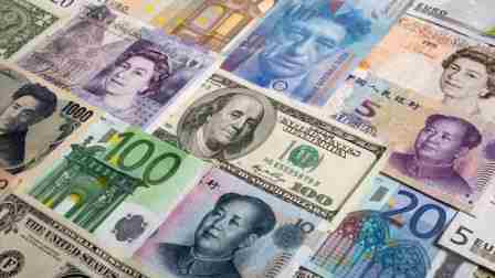 Various World Currencies Dollar Yuan Yen Euro Pound 0