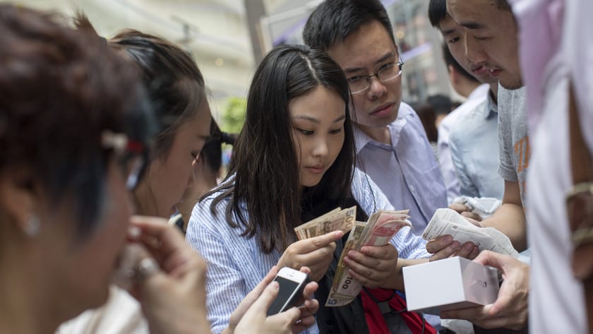 China buying more iPhones than US