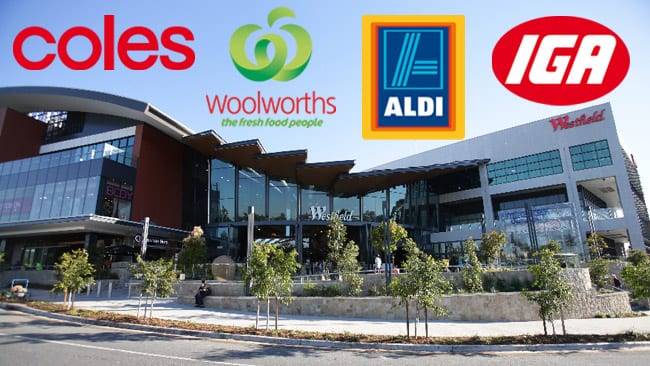 046721 shopping wars graphic coles aldi woolworths iga