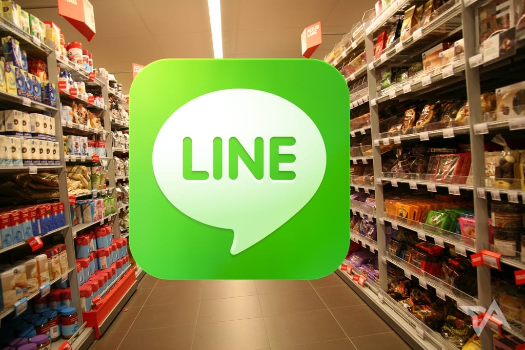Line app gets into groceries