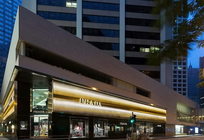 Prada re opens flagship store in Hong Kong at Alexandra House after extensive renovations
