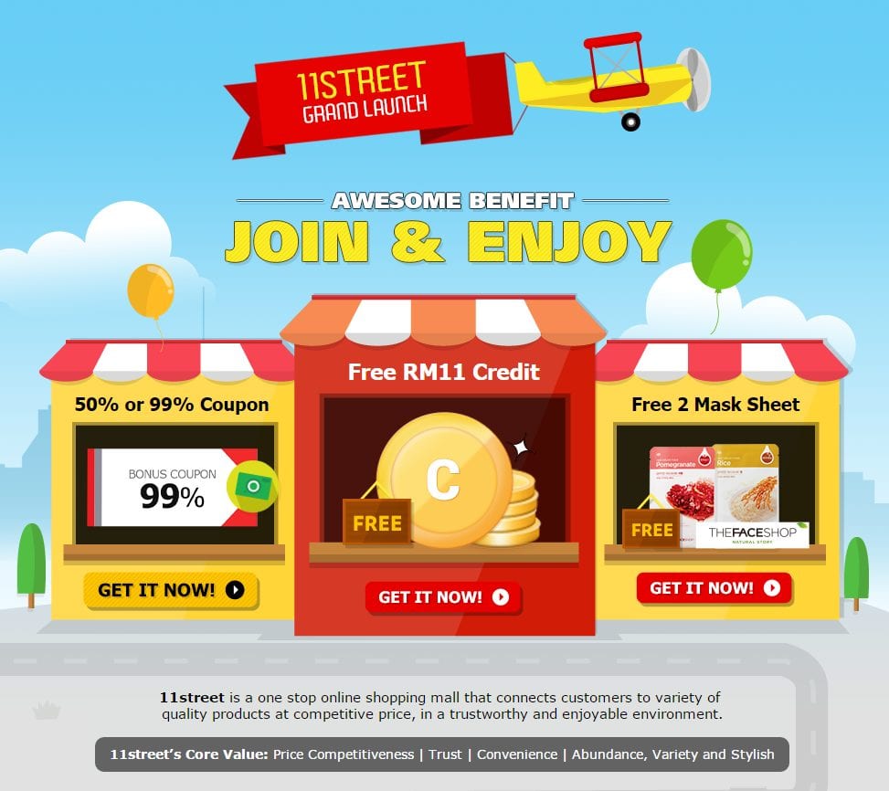 11street Malaysias Latest E Mall Grand Launch Via www.11street.my Experience 1