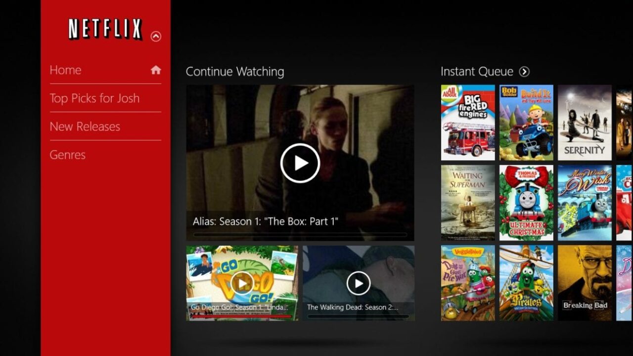 netflix w8 home