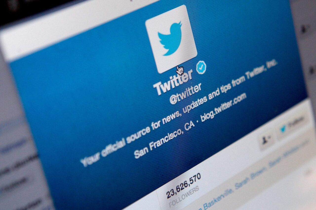 twitter page