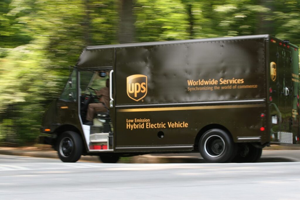 ups truck united parcel service