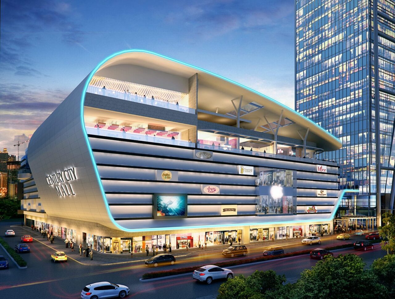 Makati City Philippines Century City Mall night