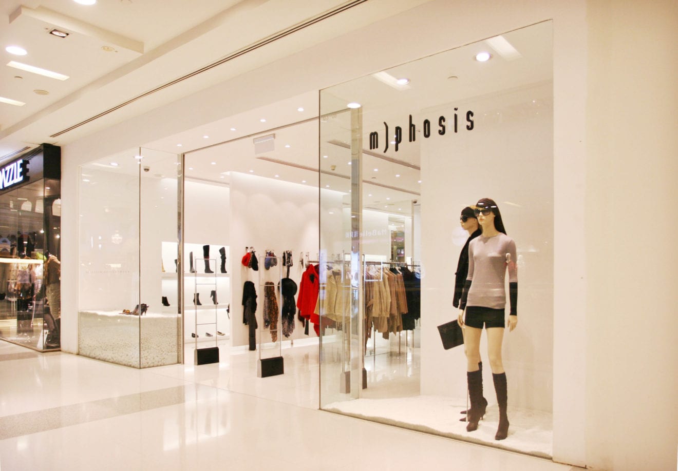 Fashion chain M)phosis shutters stores