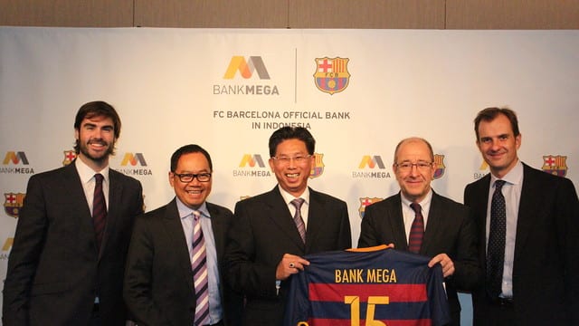 Bank Mega, official Barcelona bank in Indonesia