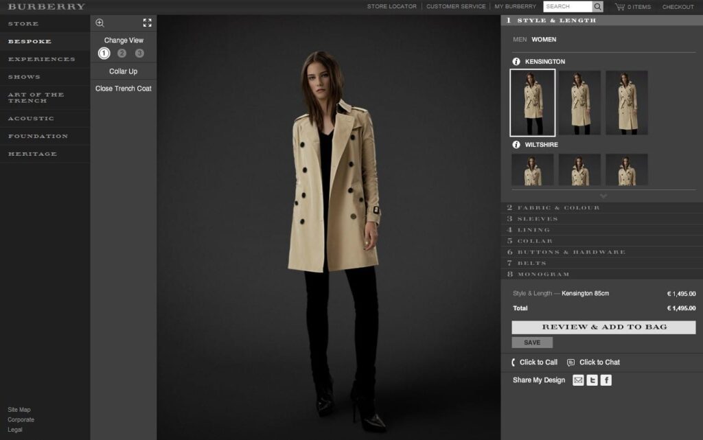 burberry ecommerce
