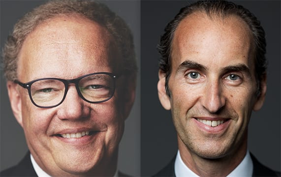 Davidoff CEO Hans-Kristian Hoejsgaard and Laurent de Rougemont Senior Vice President Asia
