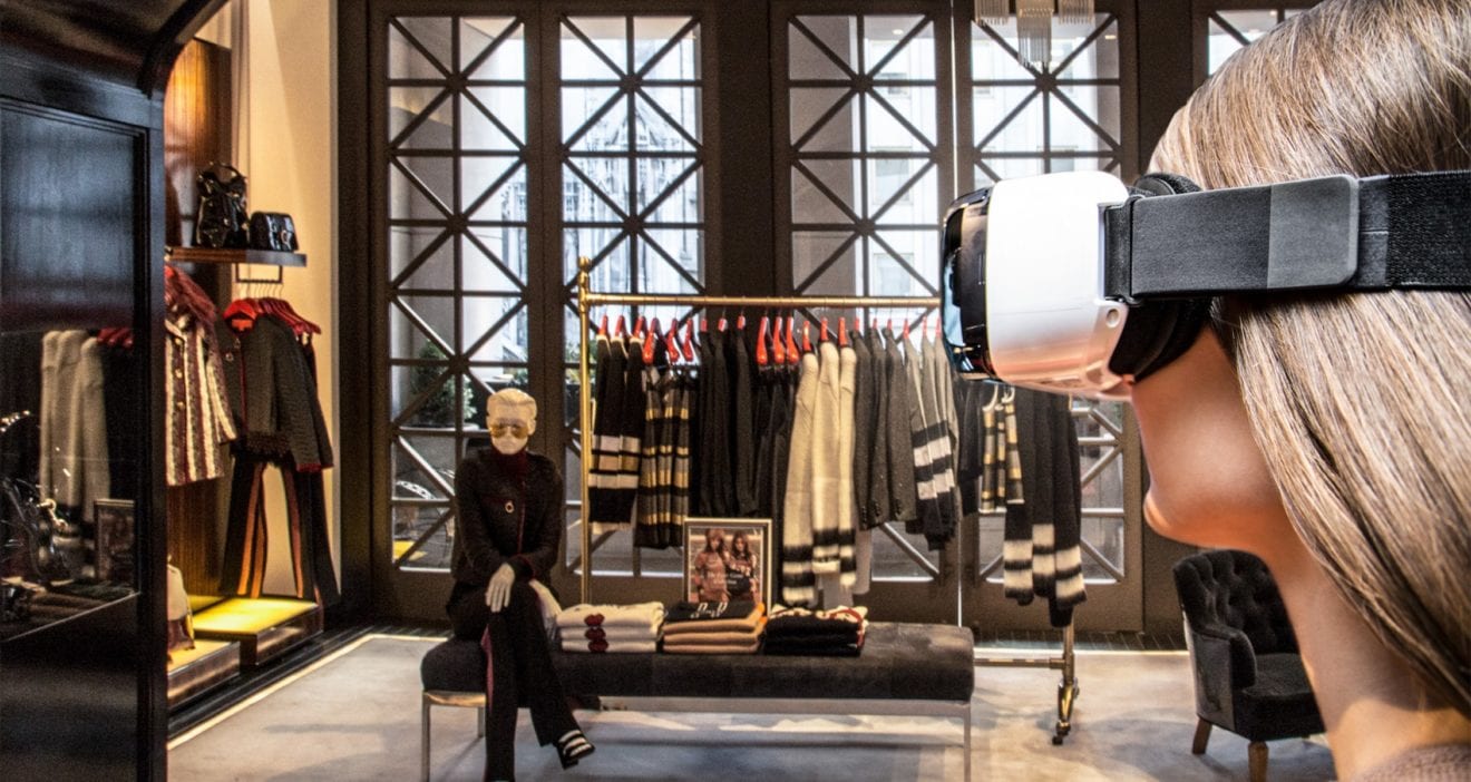 Virtual reality in retail stores