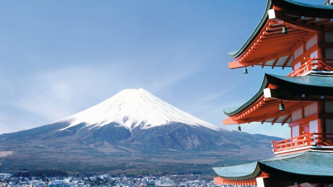 fuji japan city sakura 58475 3840x2160