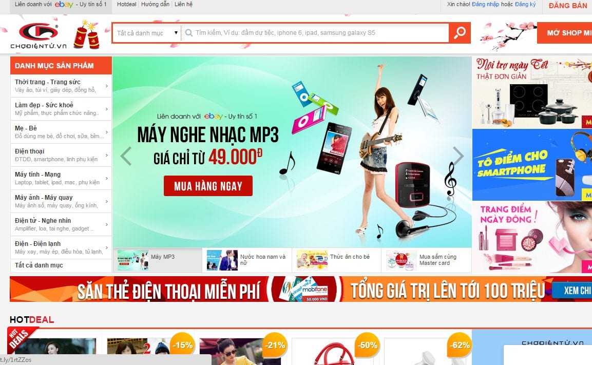 Top web TMDT ban hang 2014 chodientu.vn