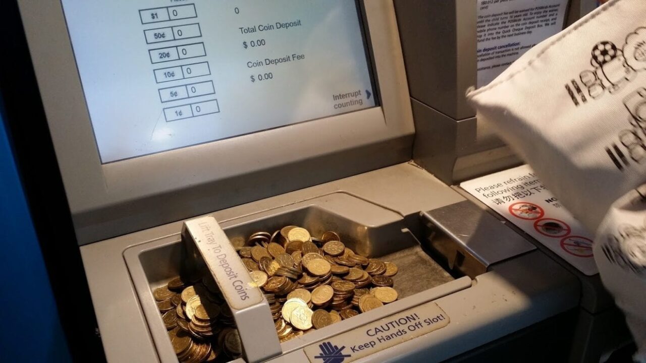 coin deposit machine