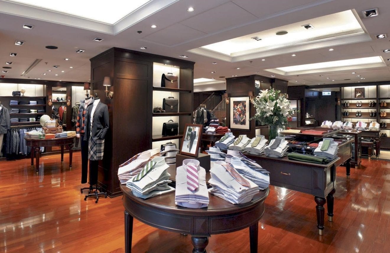 Two more stores for Brooks Brothers Hong Kong