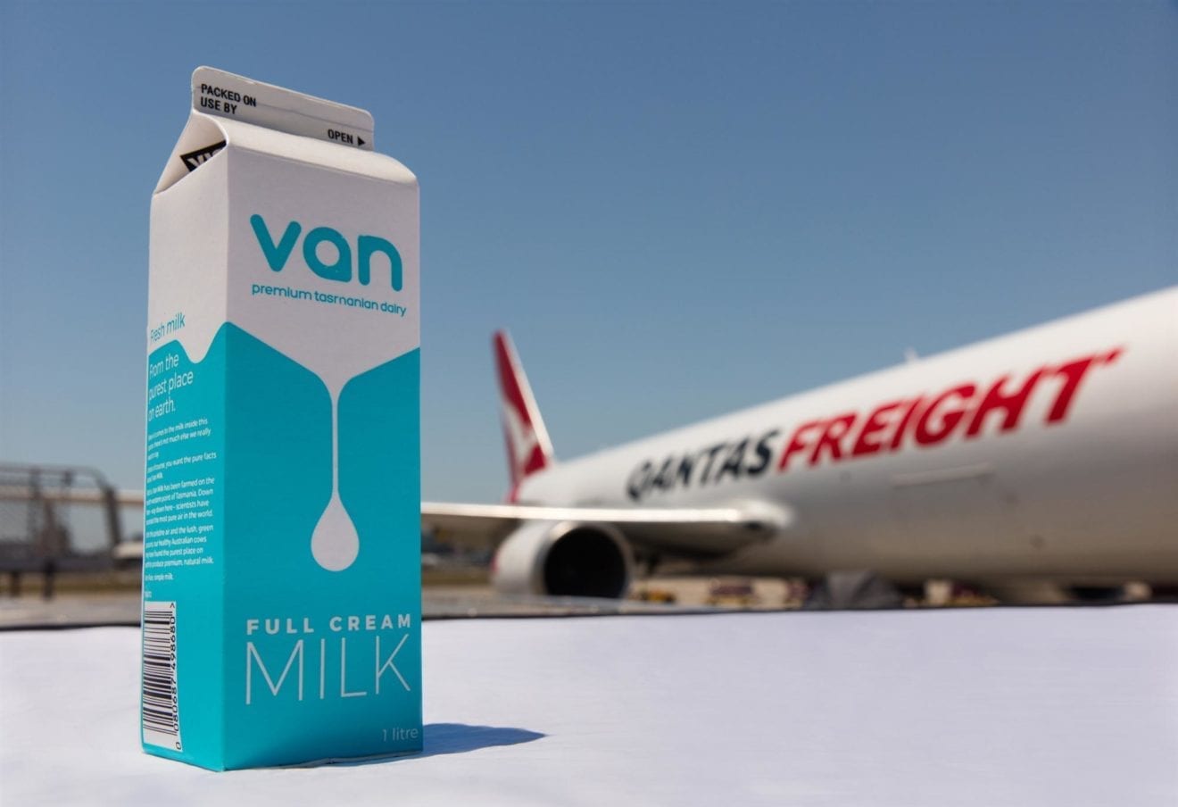 Qantas Freight has been appointed as the carrier to transport milk