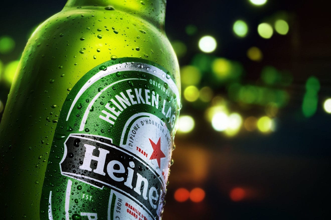 Perfection in a Heineken pour