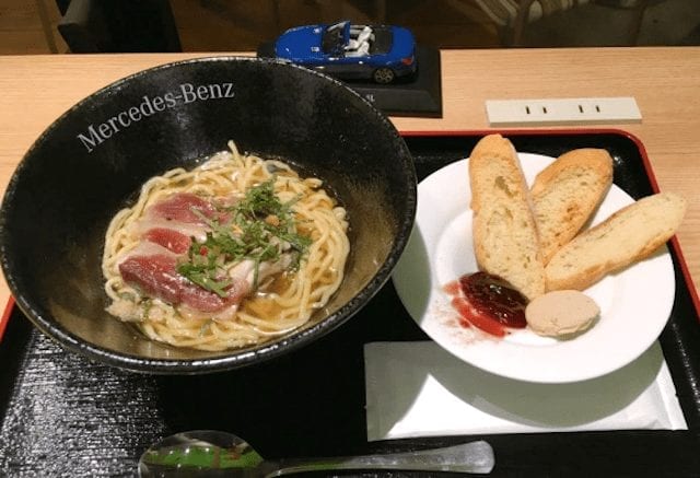 Mercedes Benz Japan sells noodles