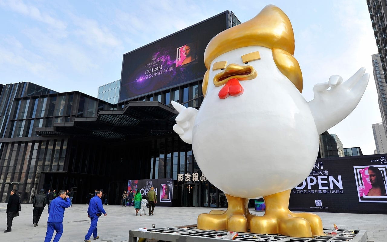 Chinese retail is obsessed with Donald Trump