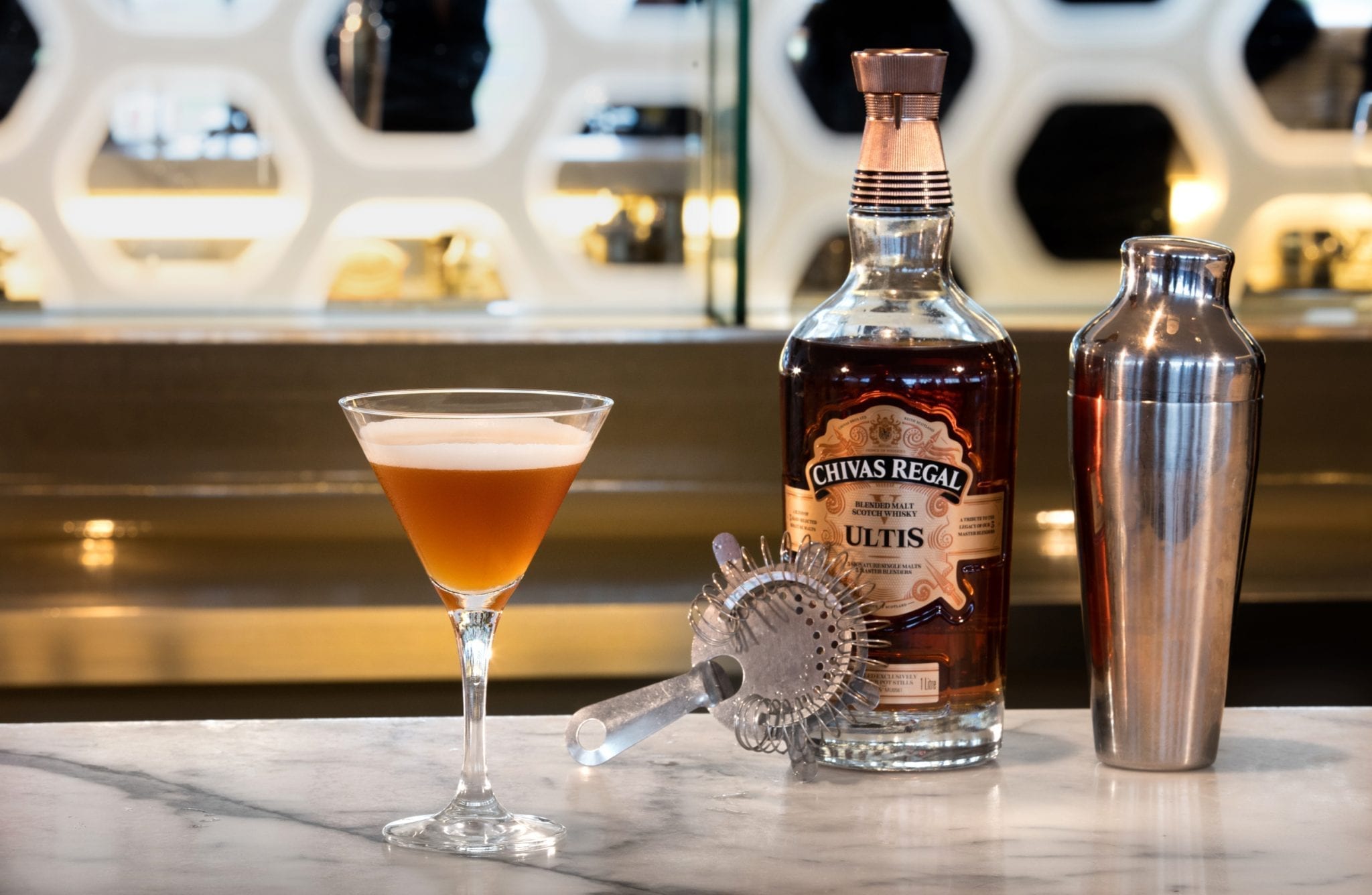 House of Chivas pours Regal Ultis to Qantas First Class customers