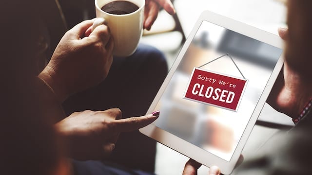 ecommerce closed