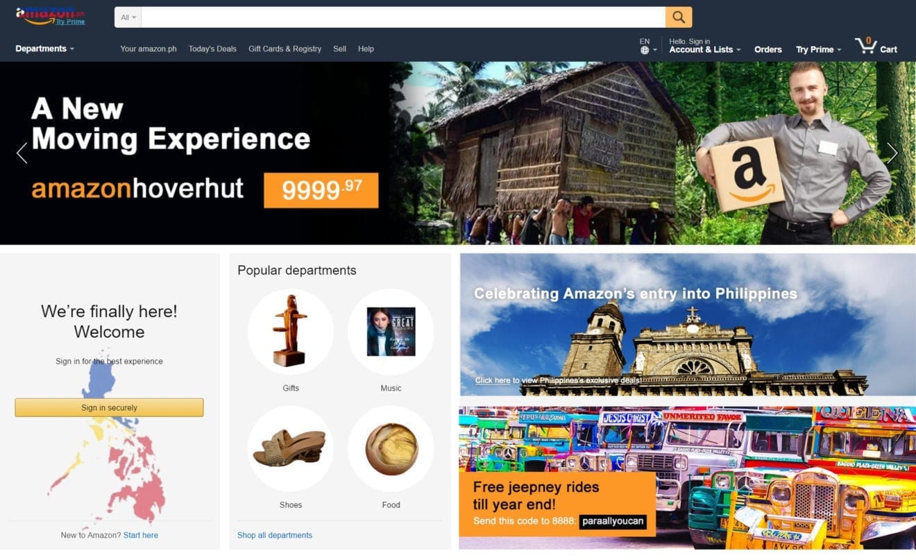 Amazon Ready to Launch in the Philippines