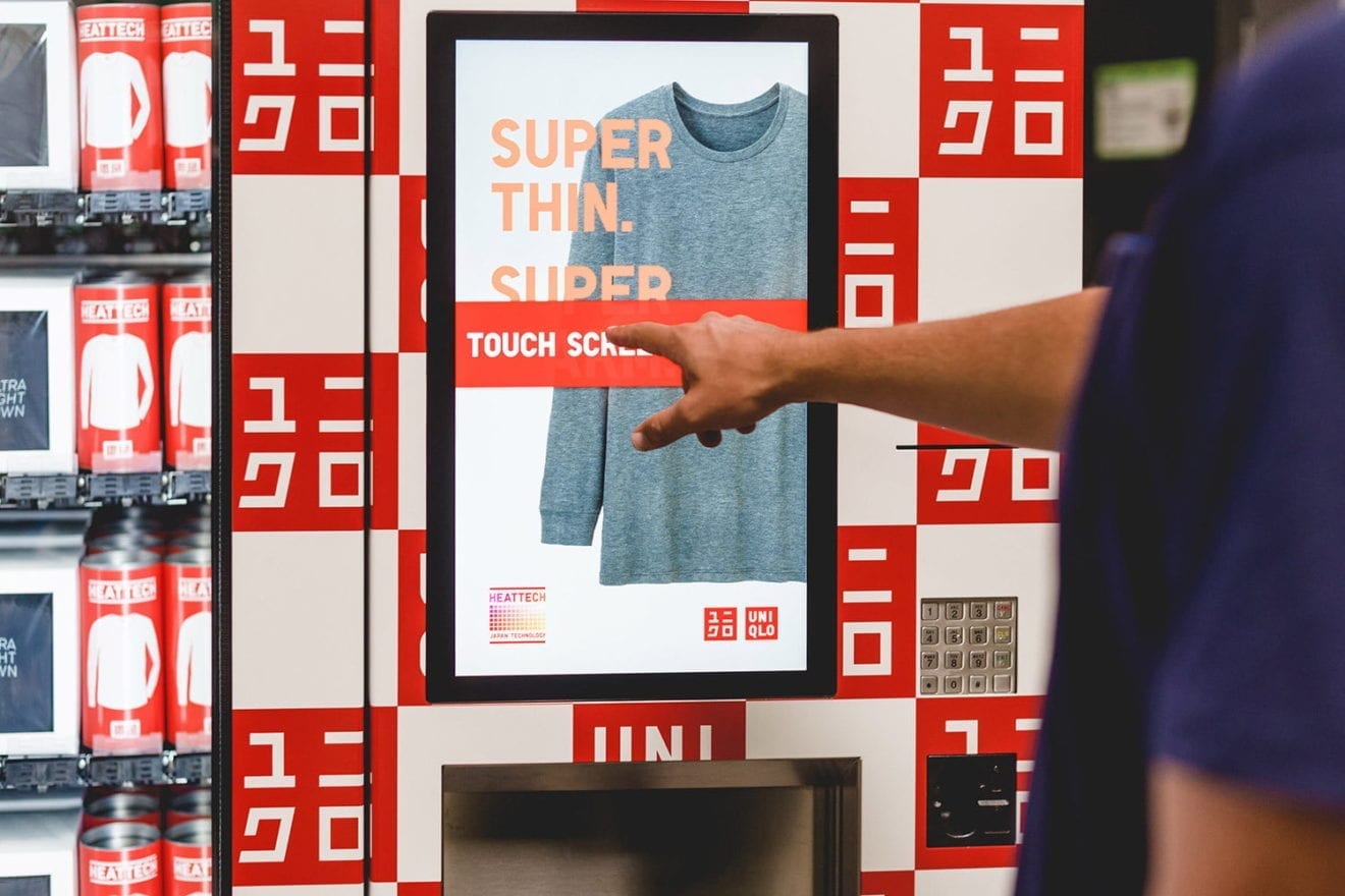 Uniqlo deploys apparel vending machines