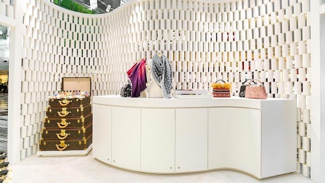 LV fragrances in Les Parfums Changi airport pop up 1