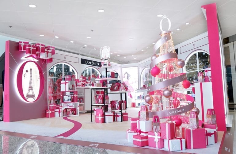 LANCÔME Holiday Wonders pop up concept 1 
