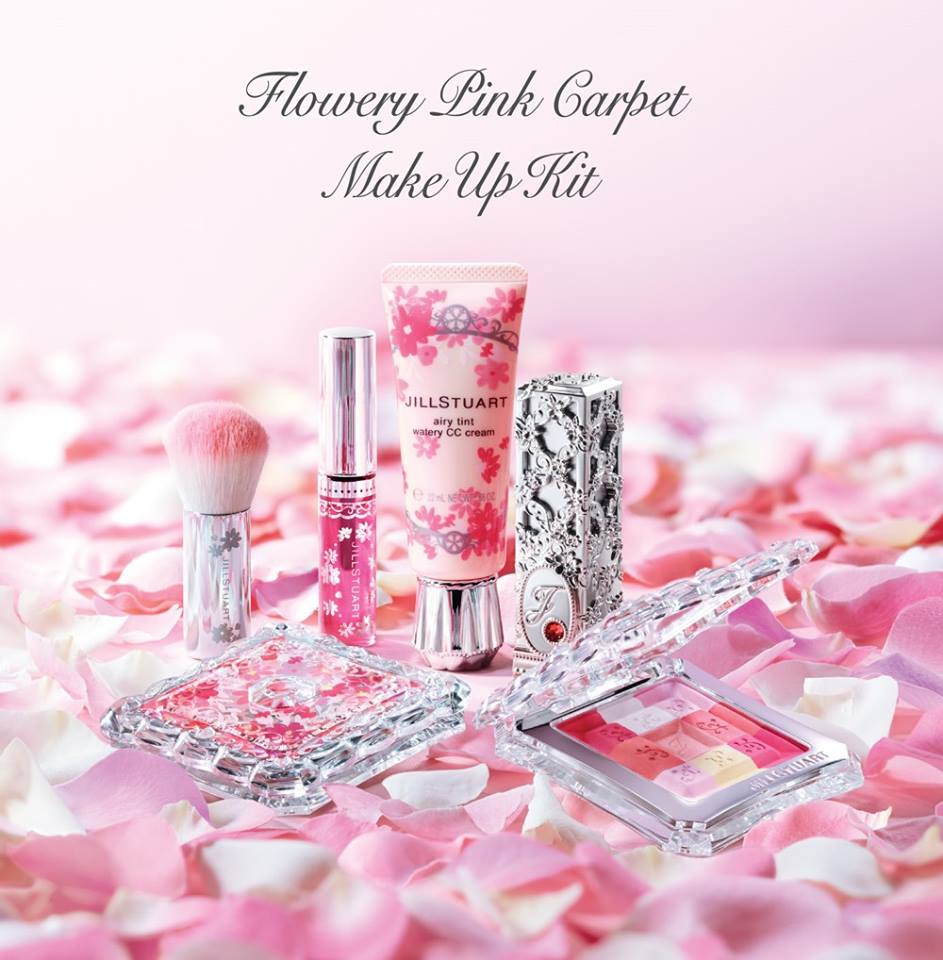 JILL STUART flowery pink carpet make up kit