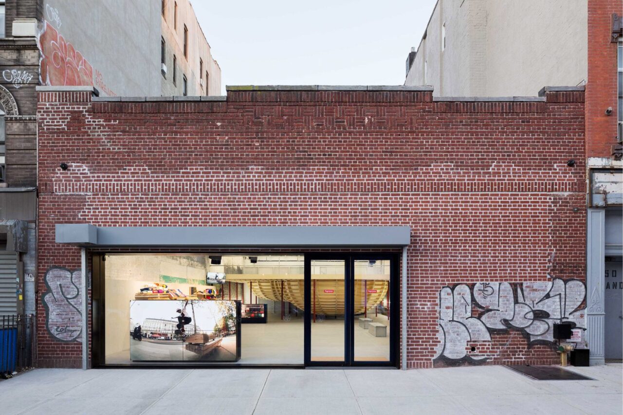 supreme brooklyn store neil logan architect interiors retail new york city usa ext
