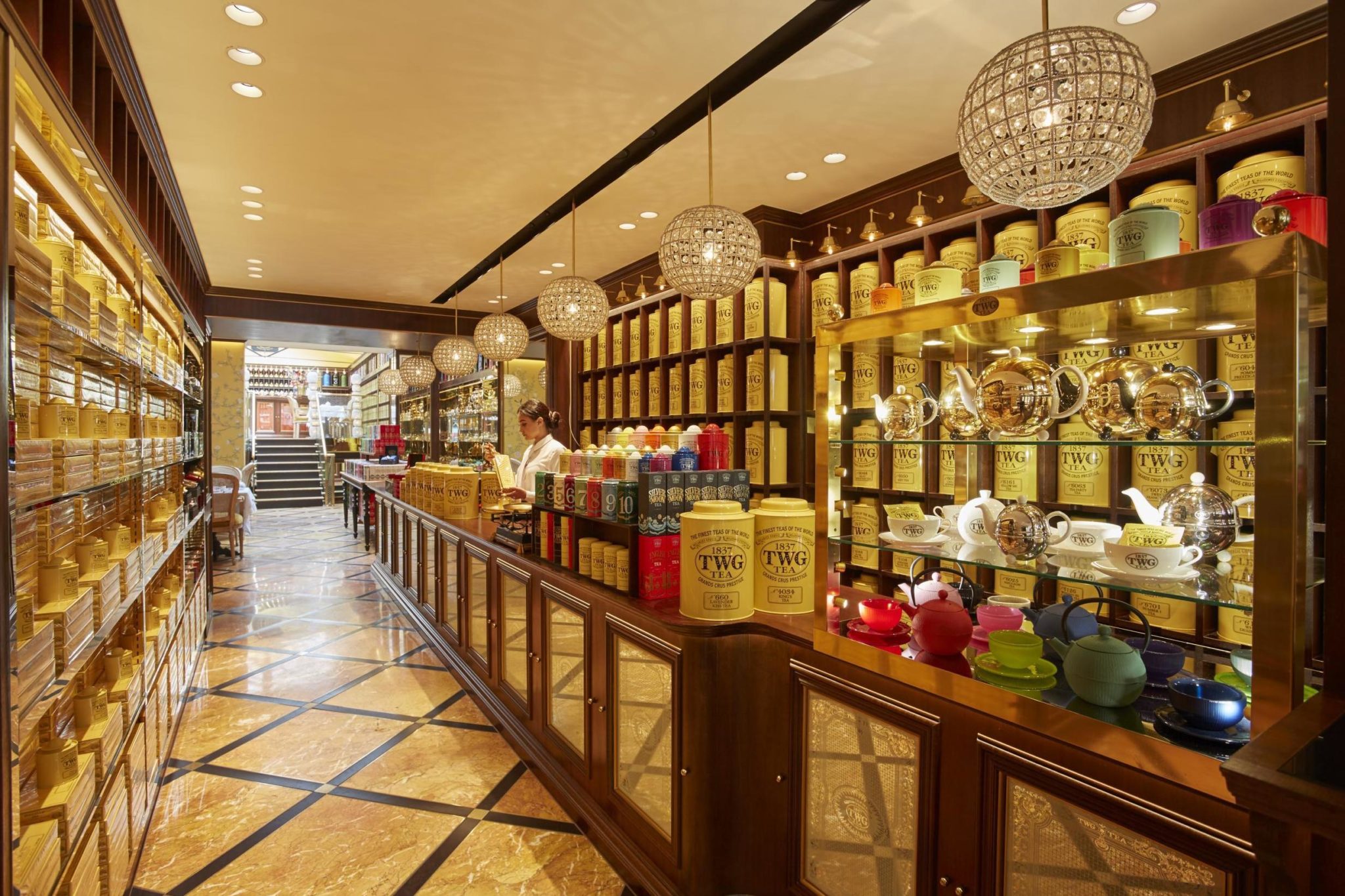 New  TWG Tea Leicester Square Boutique has more than 800 teas