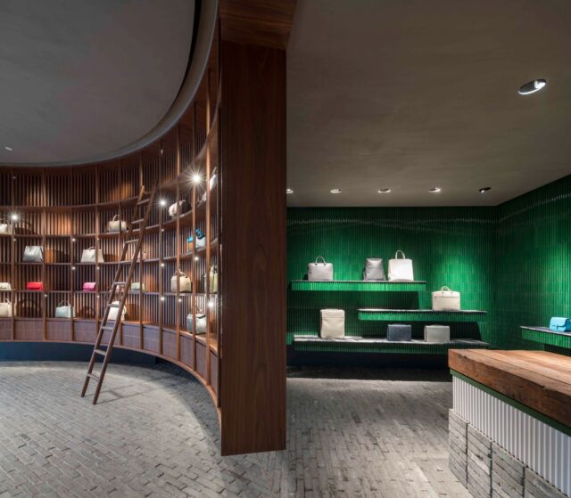 valextra showroom neri hu interiors retail china chengdu inside