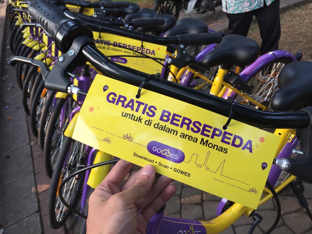 New Bike-Sharing Service Set to Help Jakarta Combat Air Pollution, Bad Traffic