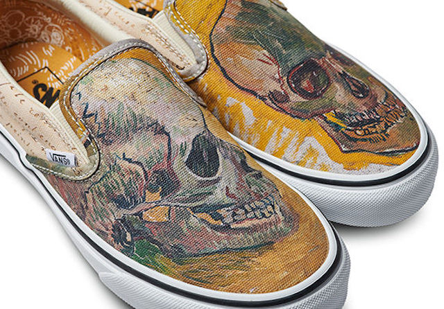 SLIP ON VAN GOGH SKULL