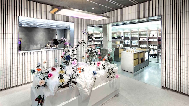 Little B store China is pumped up with white-glazed tiles and neon lights