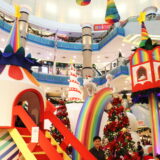 Themed Jolly Rainbow which signifies fresh beginnings and hope get ready to embark on a fun colourful and interactive Christmas journey as you enter the concourse.