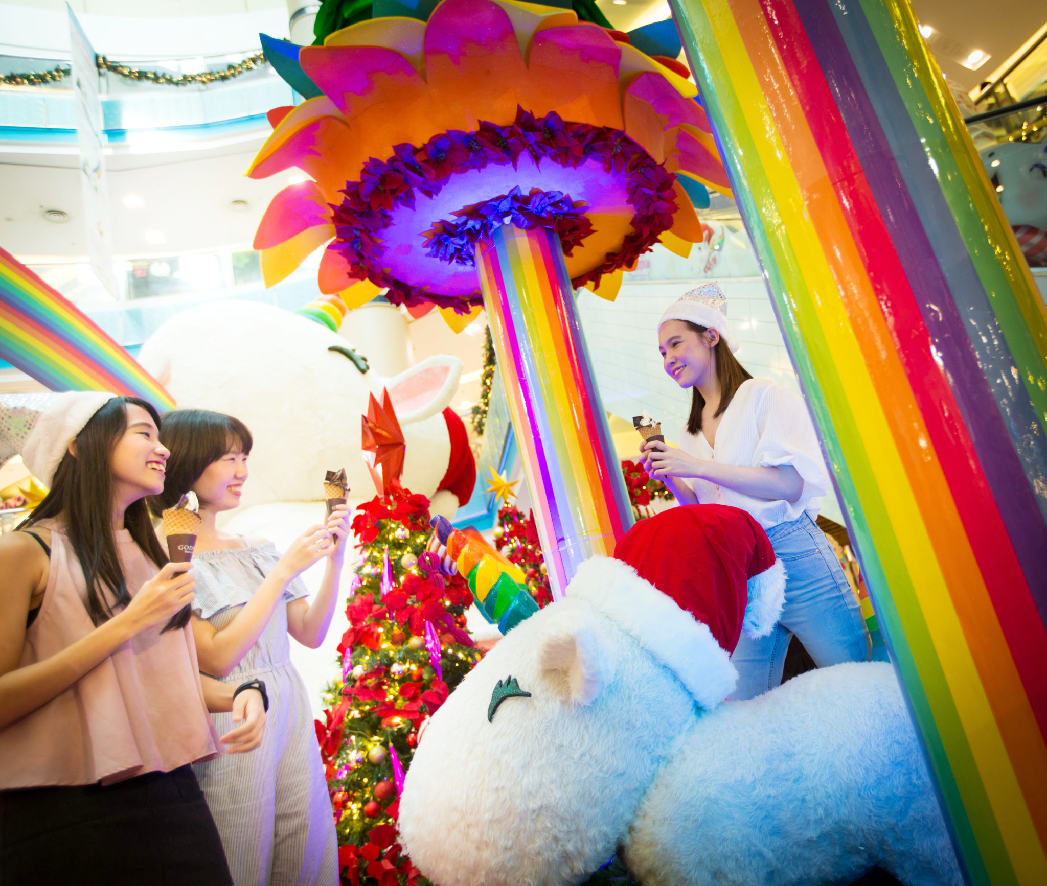 Sunway Pyramid celebrates christmas with Jolly Rainbow theme