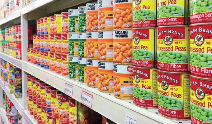 canned food grocery store