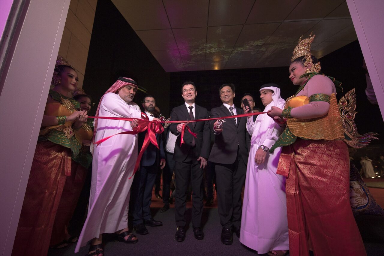 Grand opening ceremony Ribbon cutting