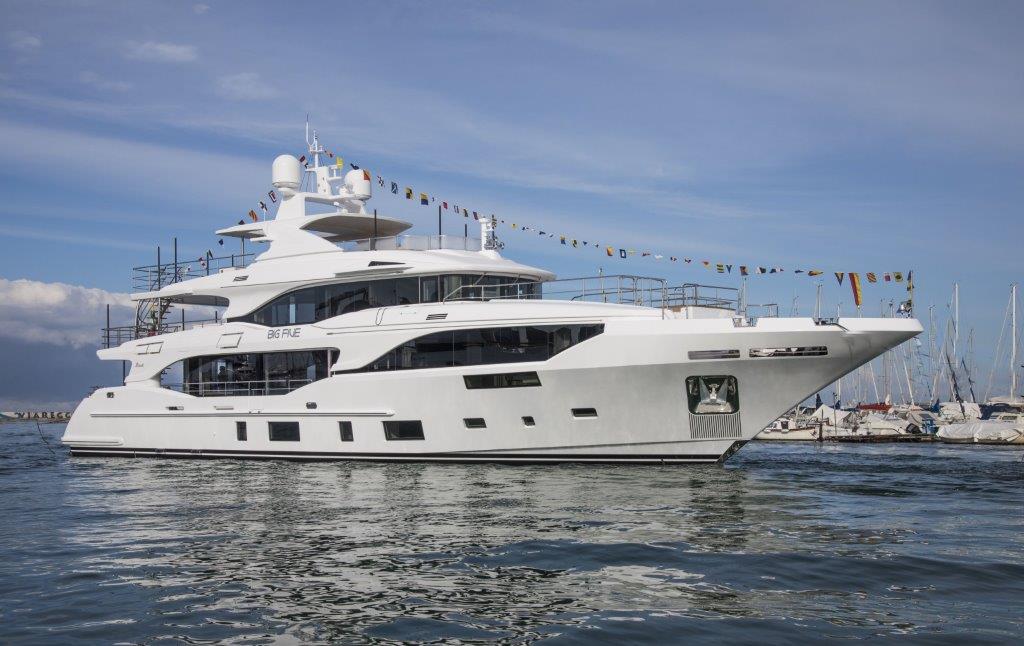 Benetti Mediterraneo 116 BM005 launch ceremony Low res