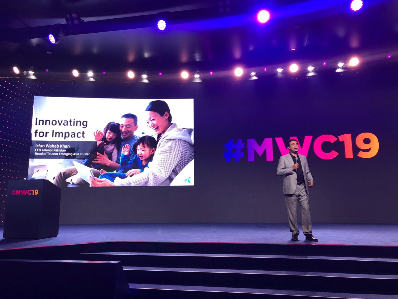 Irfan Wahab Khan at MWC Shanghai 2019