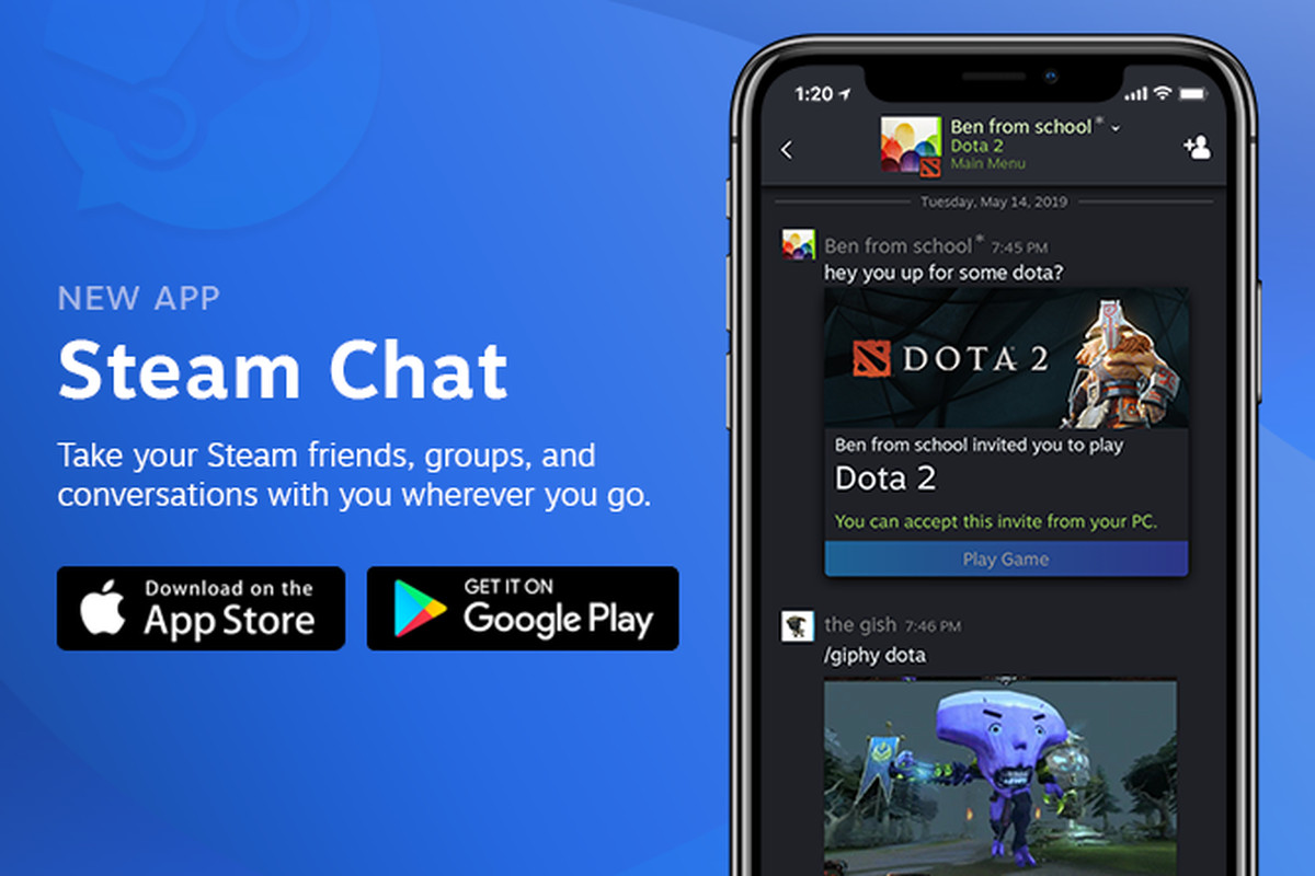 Valve launches Steam Chat app for Smartphones