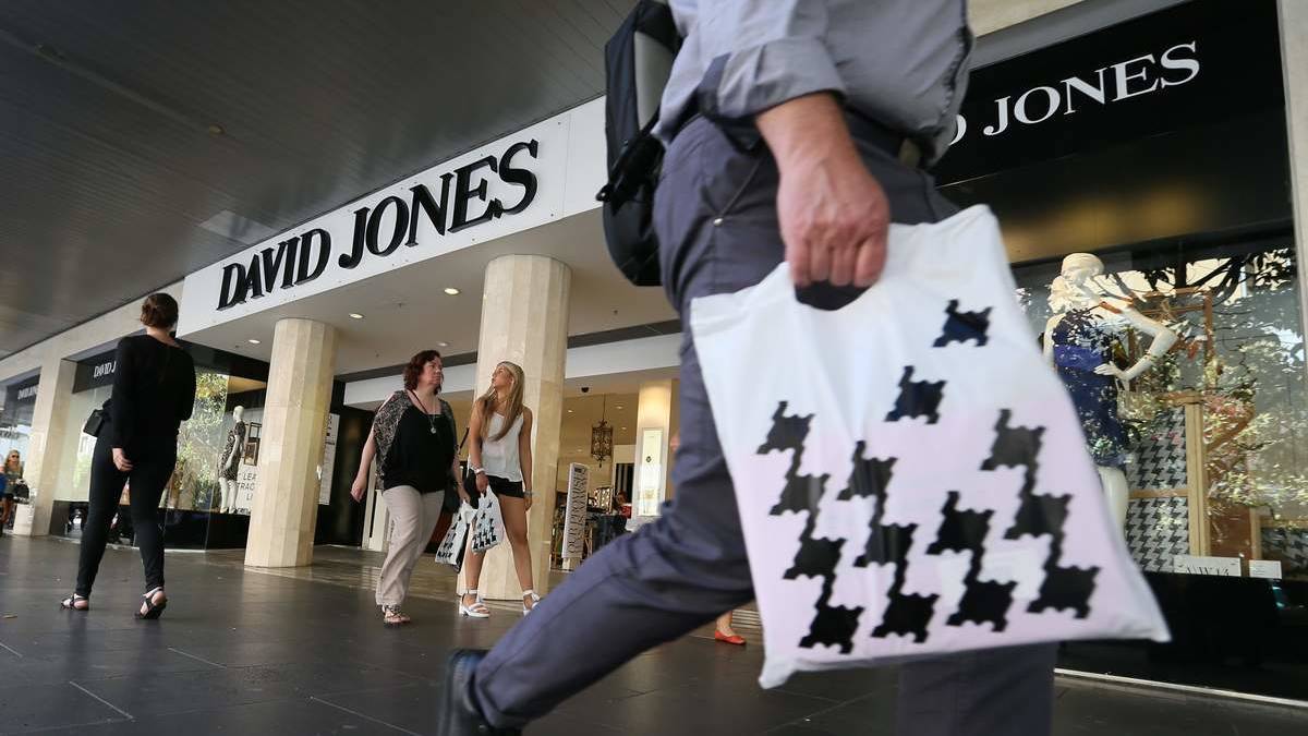 David Jones profit almost halves this year