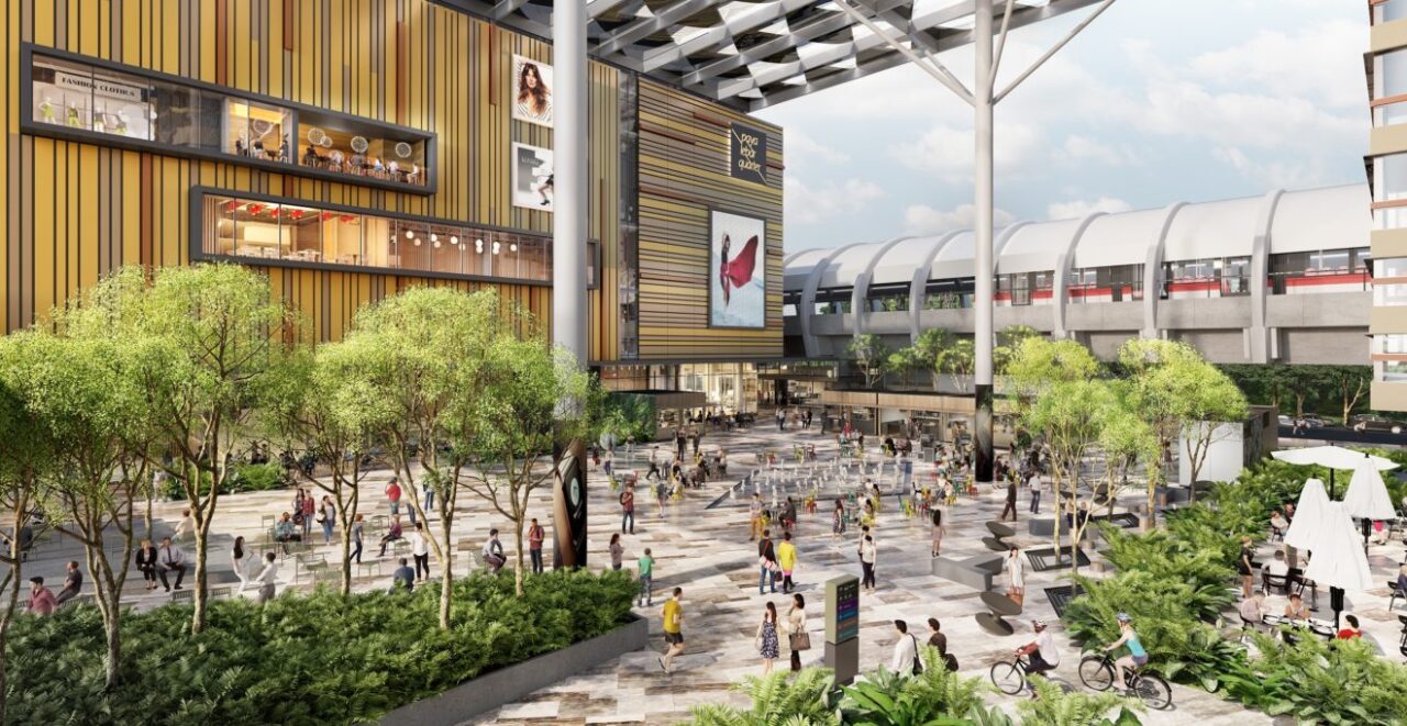 Paya Lebar Quarter PLQ Mall Plaza and MRT Station