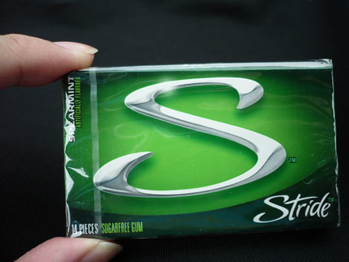 Stride chewing gum