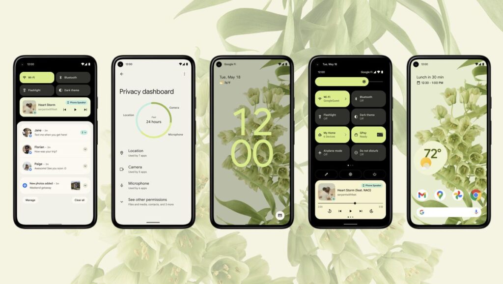 android 12 interface