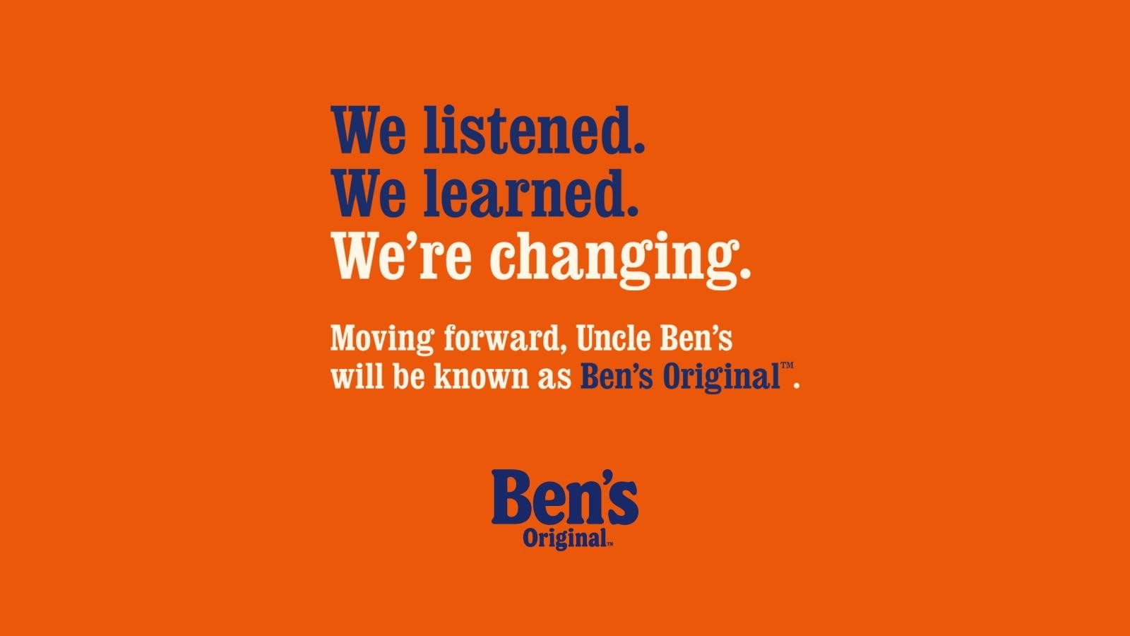 Uncle Ben’s reinvented under new Ben’s Original branding
