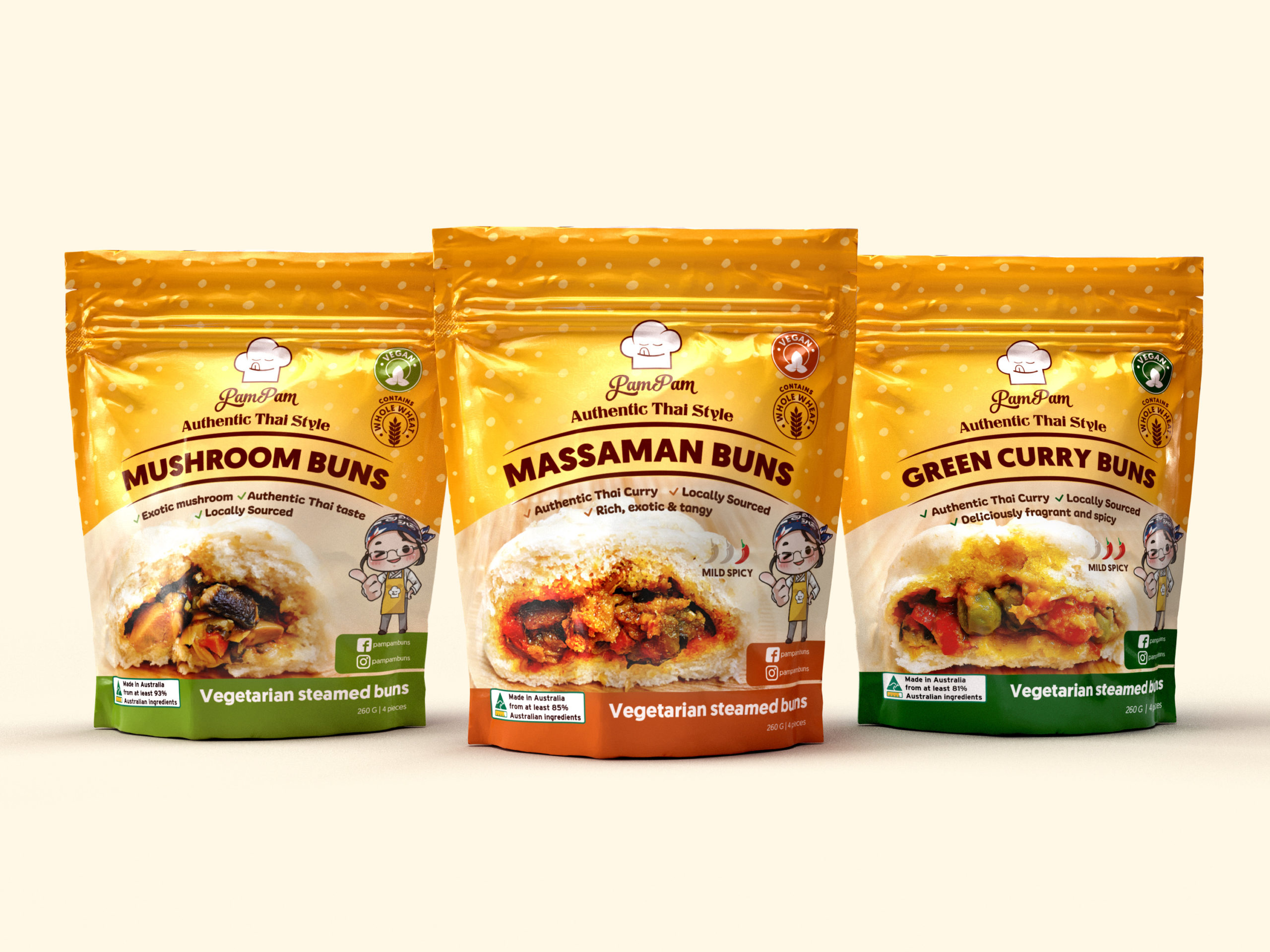 Pam Pam Buns brings authentic Thai food to Australian supermarkets