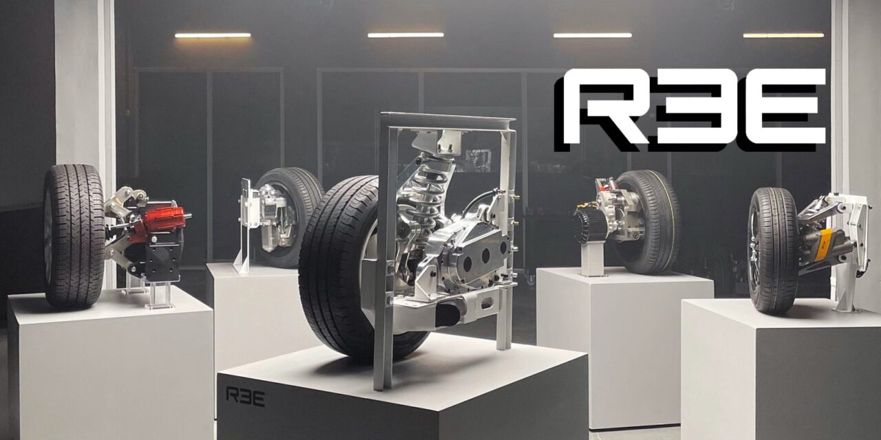 REE Automotive Components and logo